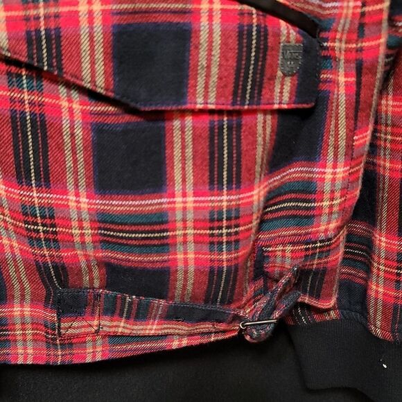 Vans Black/Red Plaid Bomber Jacket XL - Picture 7 of 7